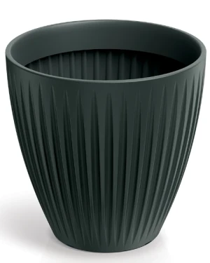 Doniczka okrągła antracytowa 40 cm Latia Round Midl