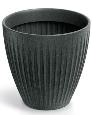 Donica ozdobna grafitowa 40 cm Latia Round Midl