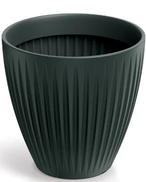 Donica ogrodowa antracytowa 60 cm Ethick Latia Round Midl