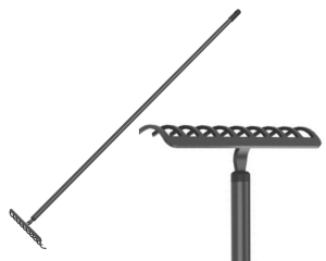 Grabie metalowe ogrodowe uniwersalne 14 zębów 154 cm Basic