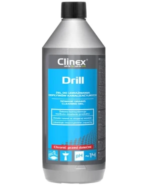 Żel do udrażniania odpływów kanalizacyjnych 1 litr Clinex Drill