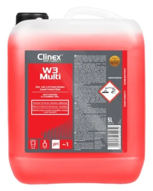 Żel do czyszczenia sanitariatów 5 litrów Clinex W3 Multi