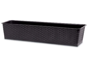 Skrzynka na balkon brązowa 59 cm Ratolla Case P