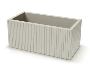 Donica prostokątna kremowa 80 cm Ethick Coro Case