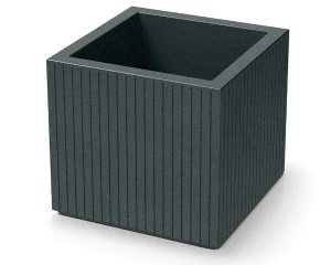 Donica dekoracyjna grafitowa 40 cm Ethick Coro Square