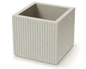 Donica dekoracyjna kremowa 48 cm Ethick Coro Square