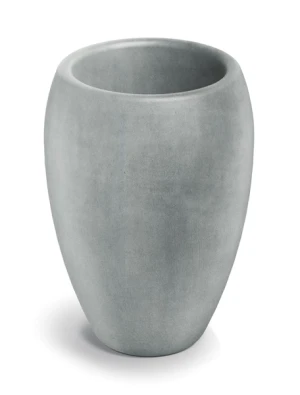 Donica wysoka szara okrągła 40 cm Cano High Ethick