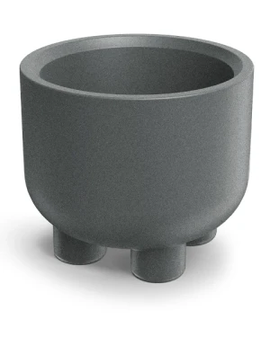 Donica na nóżkach szara 40 cm Molta Round