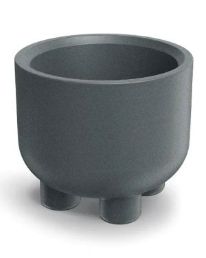 Donica na nóżkach szara 60 cm Molta Round