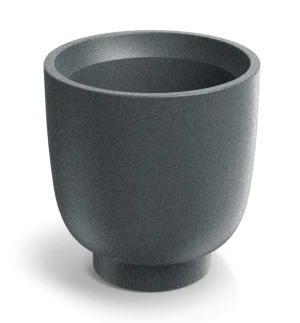 Donica ozdobna okrągła szara 40 cm Vemo Round Midl Ethick