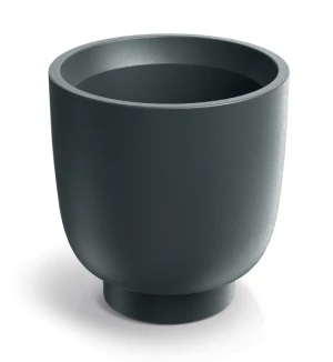 Donica dekoracyjna grafitowa 40 cm Vemo Round Midl Ethick