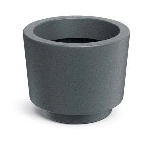 Donica okrągła szara dekoracyjna 30 cm Splito Round Ethick