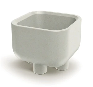 Donica na nóżkach kwadrat kremowa 48 cm Molta Square Ethick