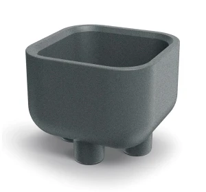 Donica na nóżkach kwadrat szara 48 cm Molta Square Foot Ethick