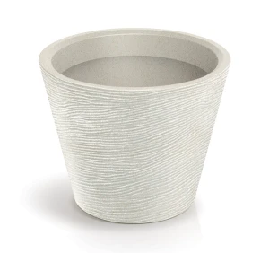 Donica okrągła kremowa 48 cm Tubra Round Ethick