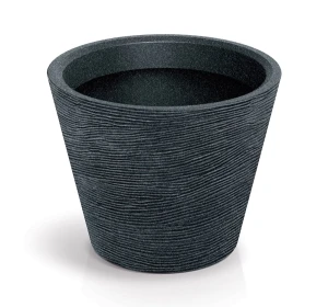Donica okrągła czarna 48 cm Tubra Round Ethick