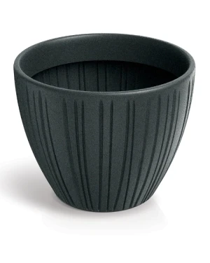 Doniczka okrągła grafitowa 40 cm Fero Round Ethick