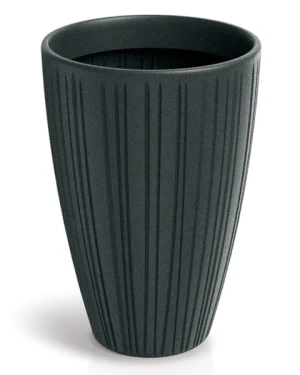 Donica dekoracyjna grafitowy 35 cm Fero Round Midl