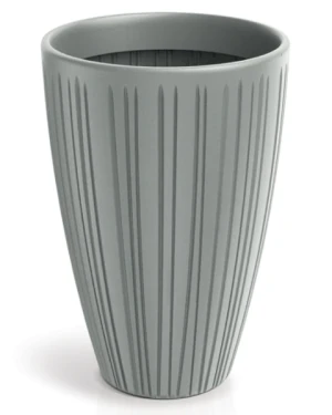 Donica dekoracyjna szary beton 35 cm Fero Round High