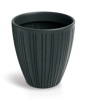 Donica na taras grafitowa 40 cm Fero Round Midl