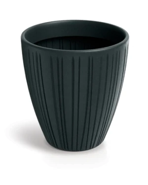 Donica dekoracyjna czarna 40 cm Fero Round Midl