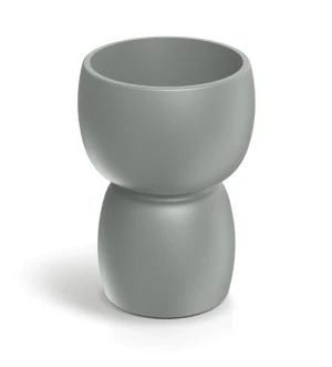 Doniczka kielich szara jasna 30 cm Duala Round Ethick