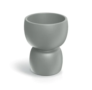 Donica ozdobna szara jasna 40 cm Duala Round Ethick