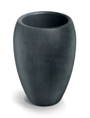 Donica wysoka czarna okrągła 40 cm Cano High Ethick