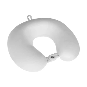 Poduszka podróżna rogal z pianki memory szara Rebel