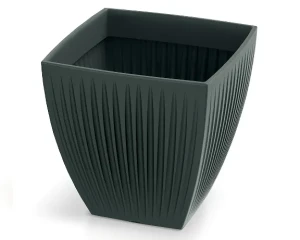 Donica kwadratowa antracyt 48 x 48 cm Latia Square