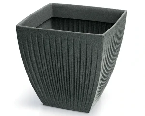 Donica kwadratowa grafitowa 30 x 30 cm Latia Square Midl