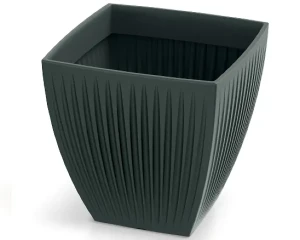 Doniczka kwadratowa antracyt 30 x 30 cm Latia Square Midl