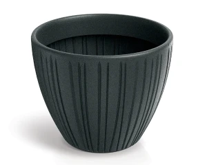 Donica dekoracyjna grafitowa 48 cm Fero Round