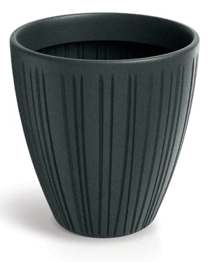 Donica ozdobna grafitowa 48 cm Fero Round Midl