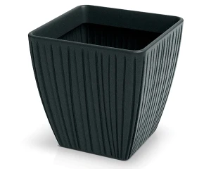 Donica dekoracyjna czarna 40 cm Fero Square