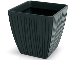 Donica dekoracyjna czarna 48 cm Fero Square