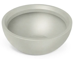 Donica okrągła niska kremowa 60 cm Molio Bowl