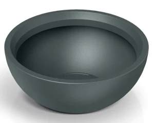 Donica dekoracyjna niska 60 cm grafitowa Molio Bowl