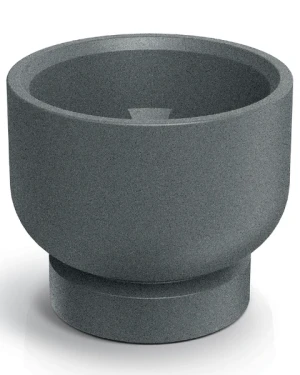 Donica ozdobna szara 40 cm Molta Base Round