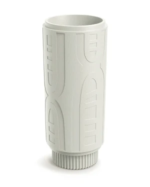 Donica wysoka kremowa 90 cm Folka Round High