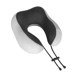 Poduszka rogal podróżna z pianki memory szara Rebel