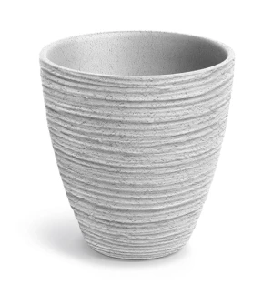 Donica okrągła szara efekt betonu 60 cm Defora Ethick