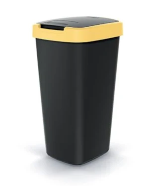 Kosz na śmieci 25 litrów żółty / czarny Compacta Q Flap