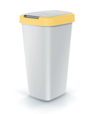 Kosz na śmieci 25 litrów żółty / szary Compacta Q Flap