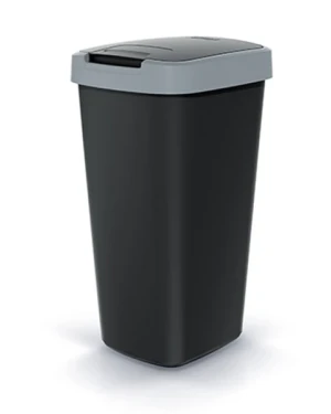 Kosz na śmieci 25 litrów szary / czarny Compacta Q Flap