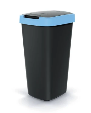 Kosz na śmieci 25 litrów niebieski / czarny Compacta Q Flap
