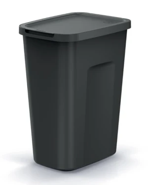 Kosz na śmieci z pokrywą 35 litrów czarny Compacta Q Plus