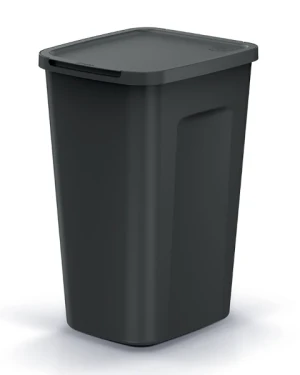 Kosz na śmieci z pokrywą 50 litrów czarny Compacta Q Plus