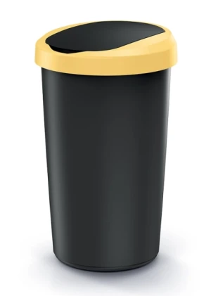 Pojemnik na śmieci 50 litrów żółty / czarny Compacta R Flap Keden