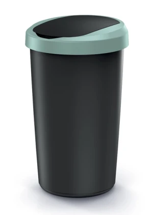 Kosz na śmieci 50 litrów zielony / czarny Compacta R Flap Keden